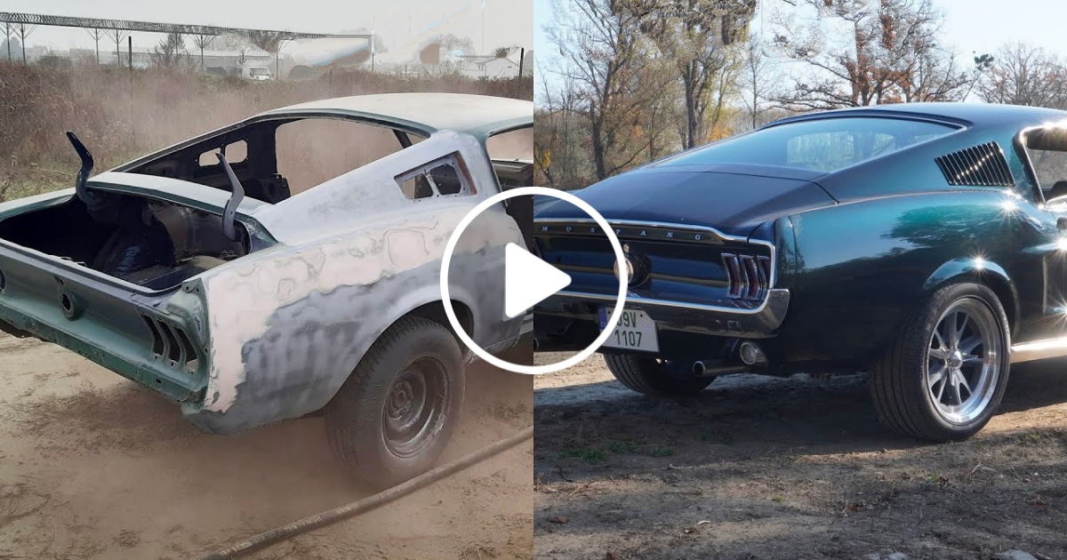 They got the 1968 Mustang out of the wreck and onto the road